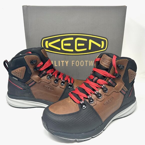 Men\'s Keen Utility Footwear Red Hook Mid Waterproof 10D Workboot New in Box main image 6